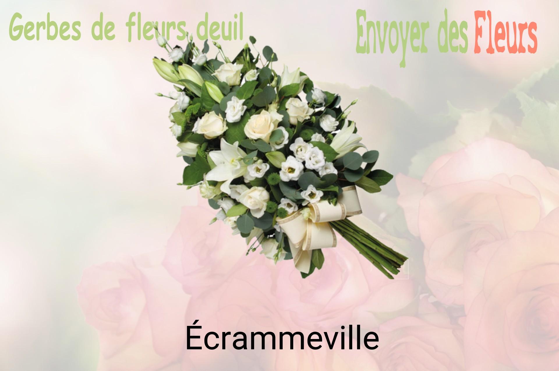 Gerbe de fleurs de deuil livrée à Écrammeville